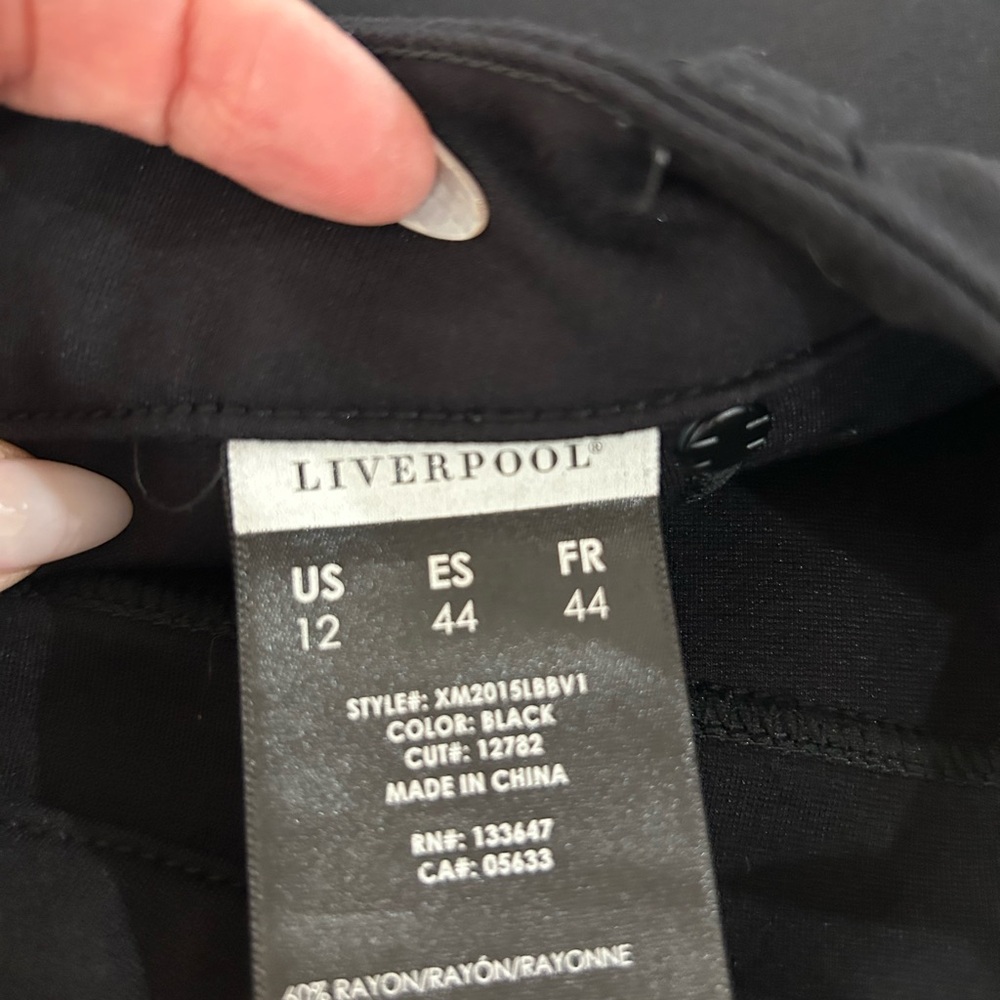 Liverpool Black Skinny Stretch Pants - Picture 3 of 10